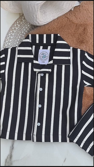 360° view of Milan Stripe Resort co-ord set by BabyCo