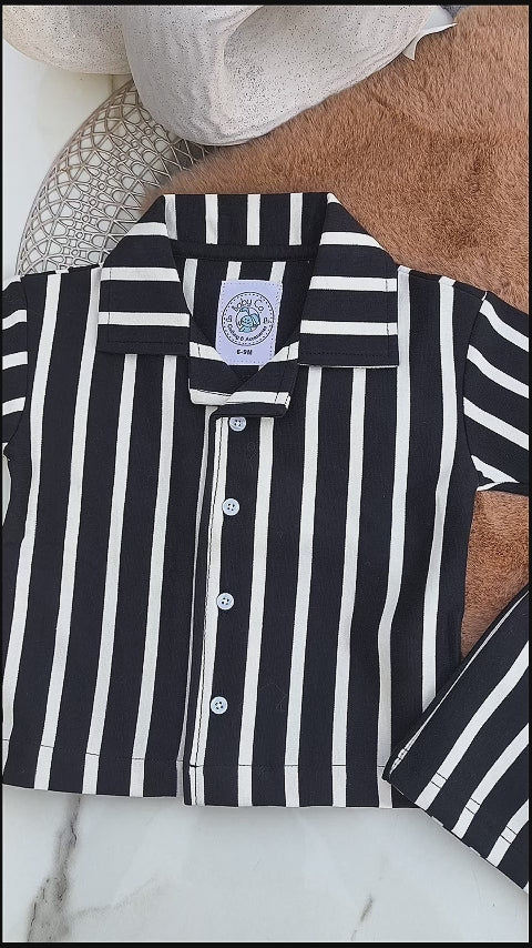 360° view of Milan Stripe Resort co-ord set by BabyCo
