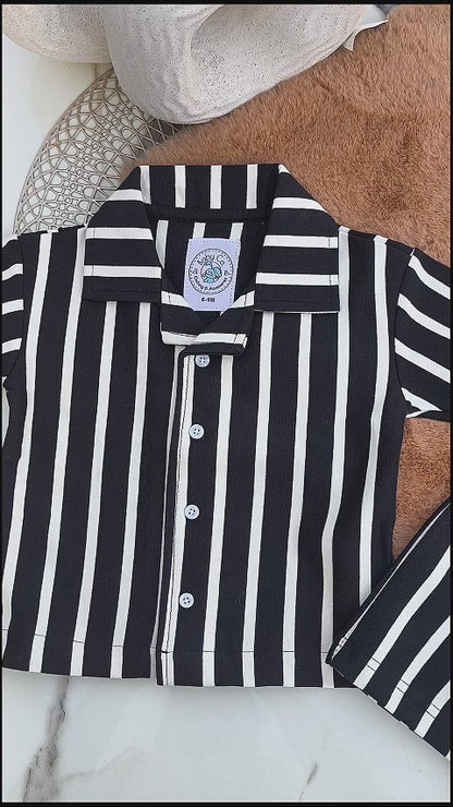 360° view of Milan Stripe Resort co-ord set by BabyCo