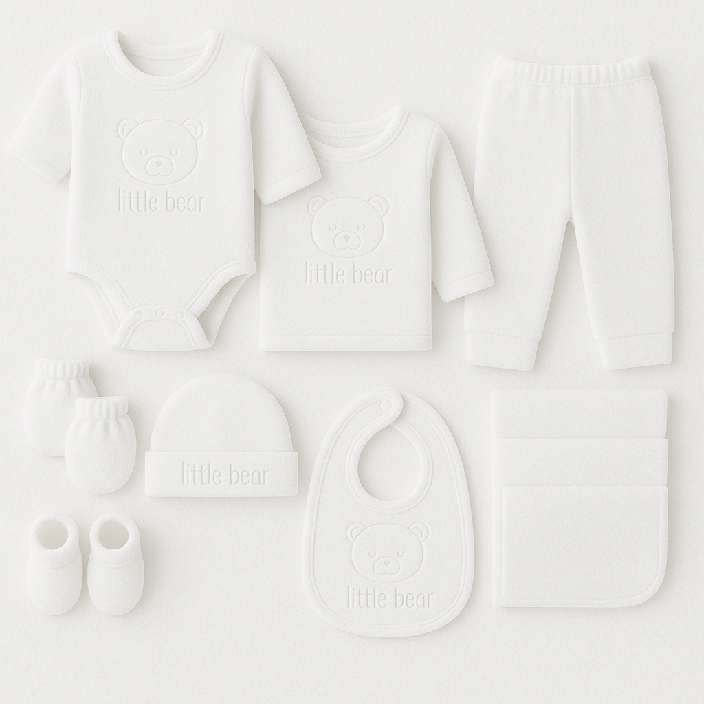 All White 10 Pieces Summer Starter Set Gift Box