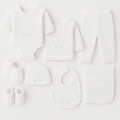 All White 10 Pieces Summer Starter Set Gift Box