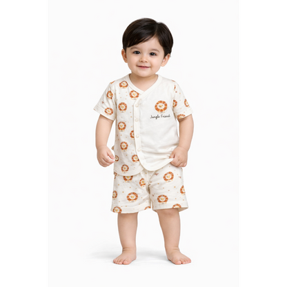Jungle Friend Cotton Night/Sleep Suit