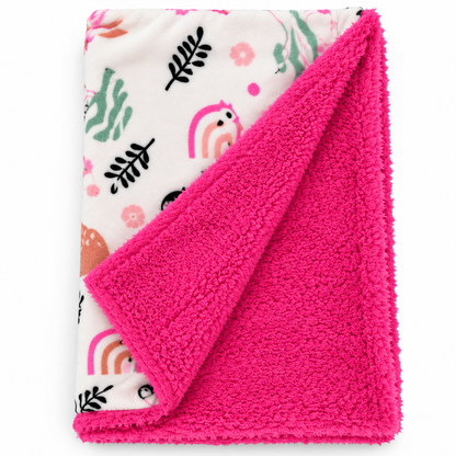 Blush Kitty Cuddle Hooded Baby Blanket