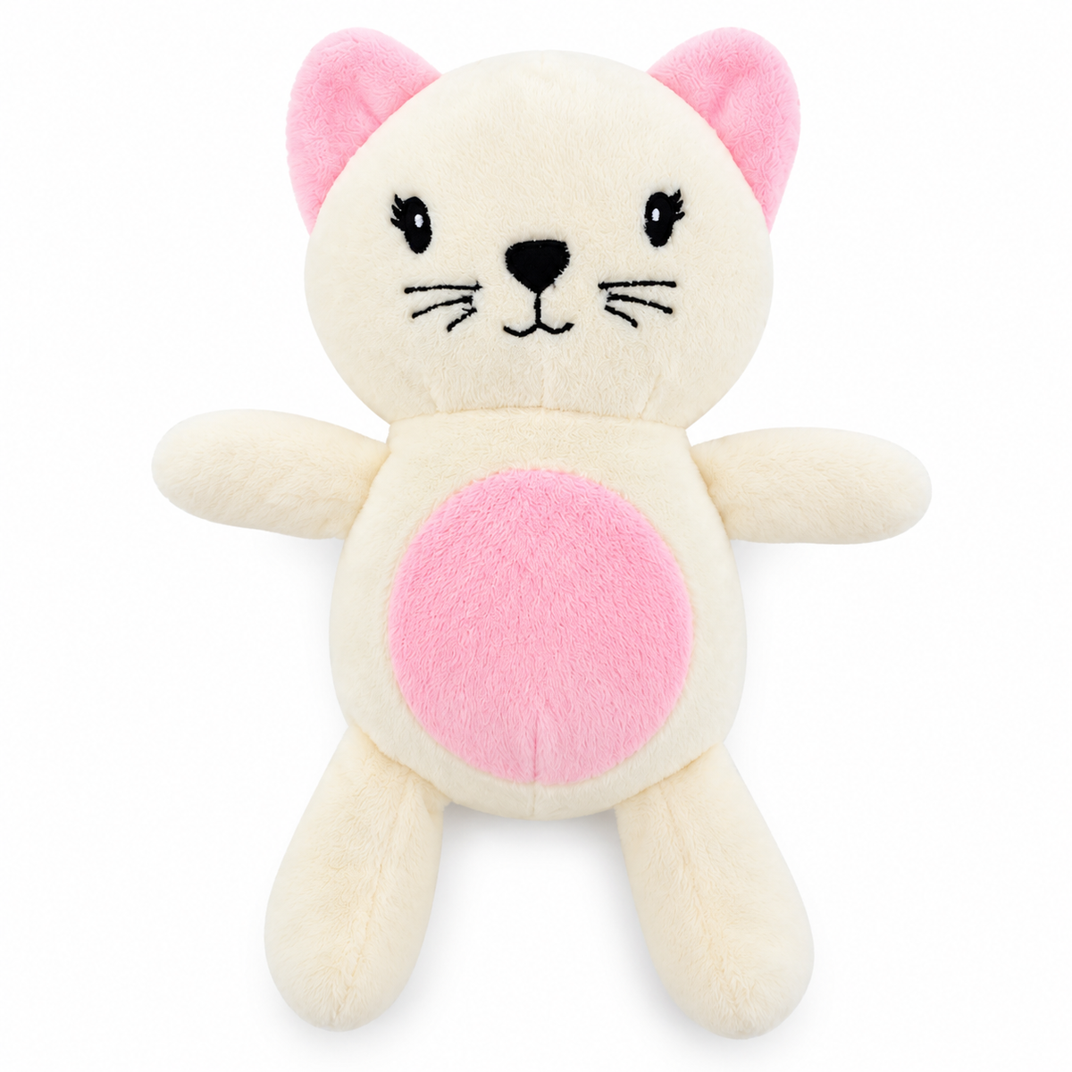 Blush Kitty Cuddle Hooded Baby Blanket