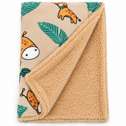 Safari Snuggle Giraffe Hooded Baby Blanket