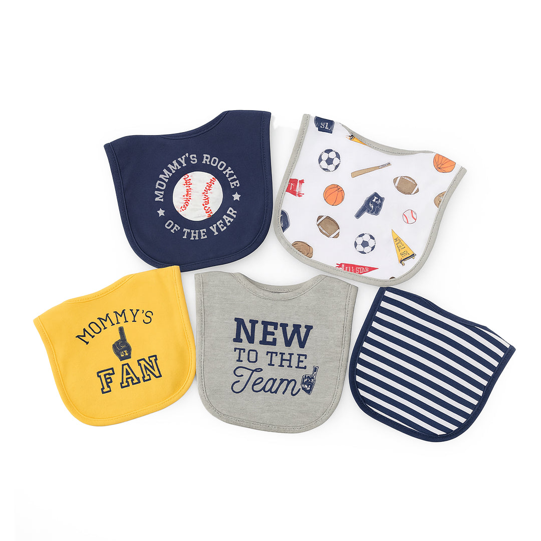 Hudson New Team 5 Piece Bib Set