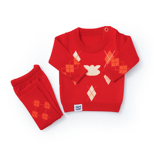 Abstract Wool Shirt & Pajama (Premium)