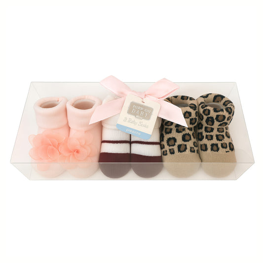 Leopard 3 Pcs Socks Gift Set