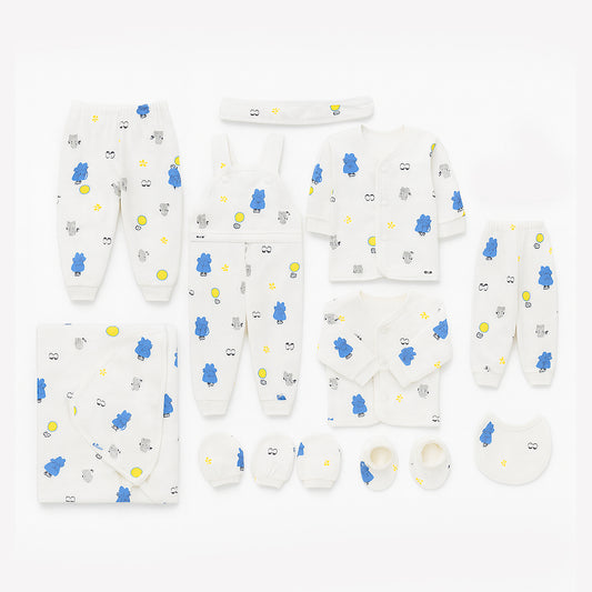 Bear Mustache 11 Piece Winter New Born Set