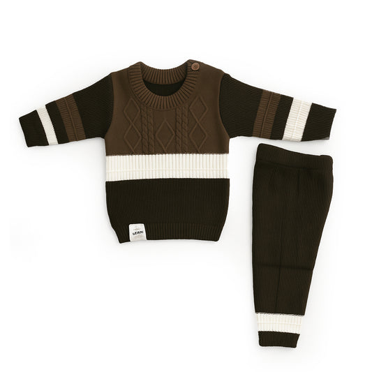 Wide Stripes Wool Shirt & Pajama (Premium)