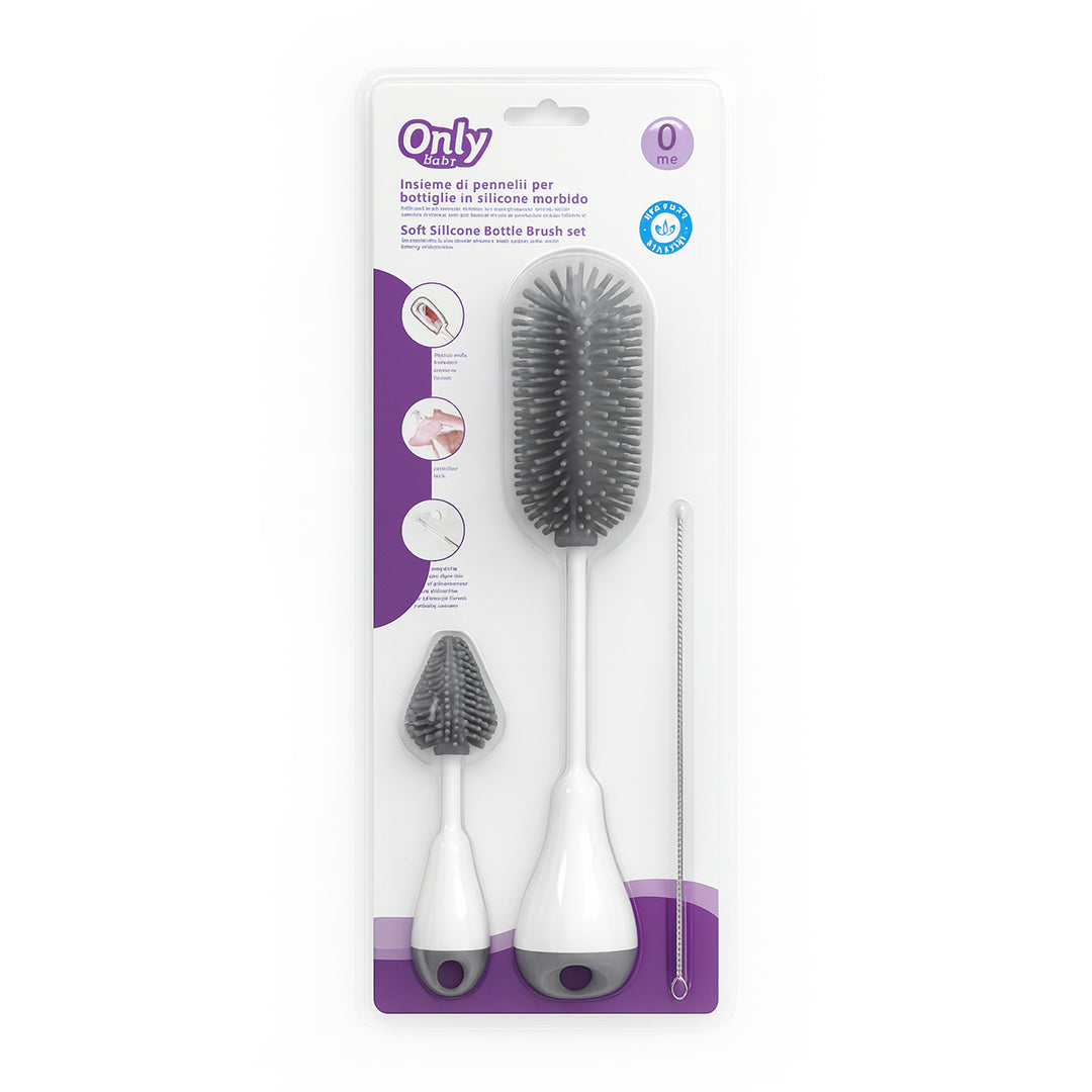 Only Baby 3 Piece Cleaning Set Grey
