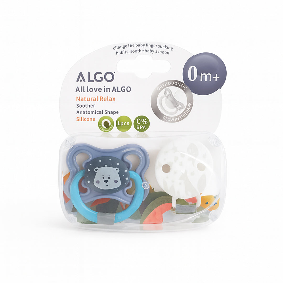 ALGO Pacifier With Chain Clip