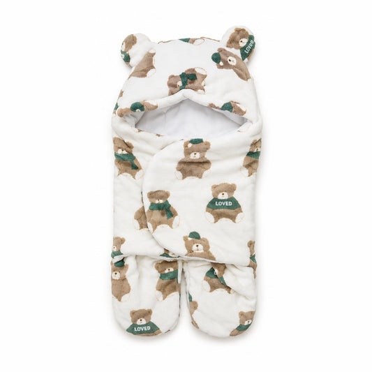 Bear Loved Quilted Swaddle And Sleep Bag