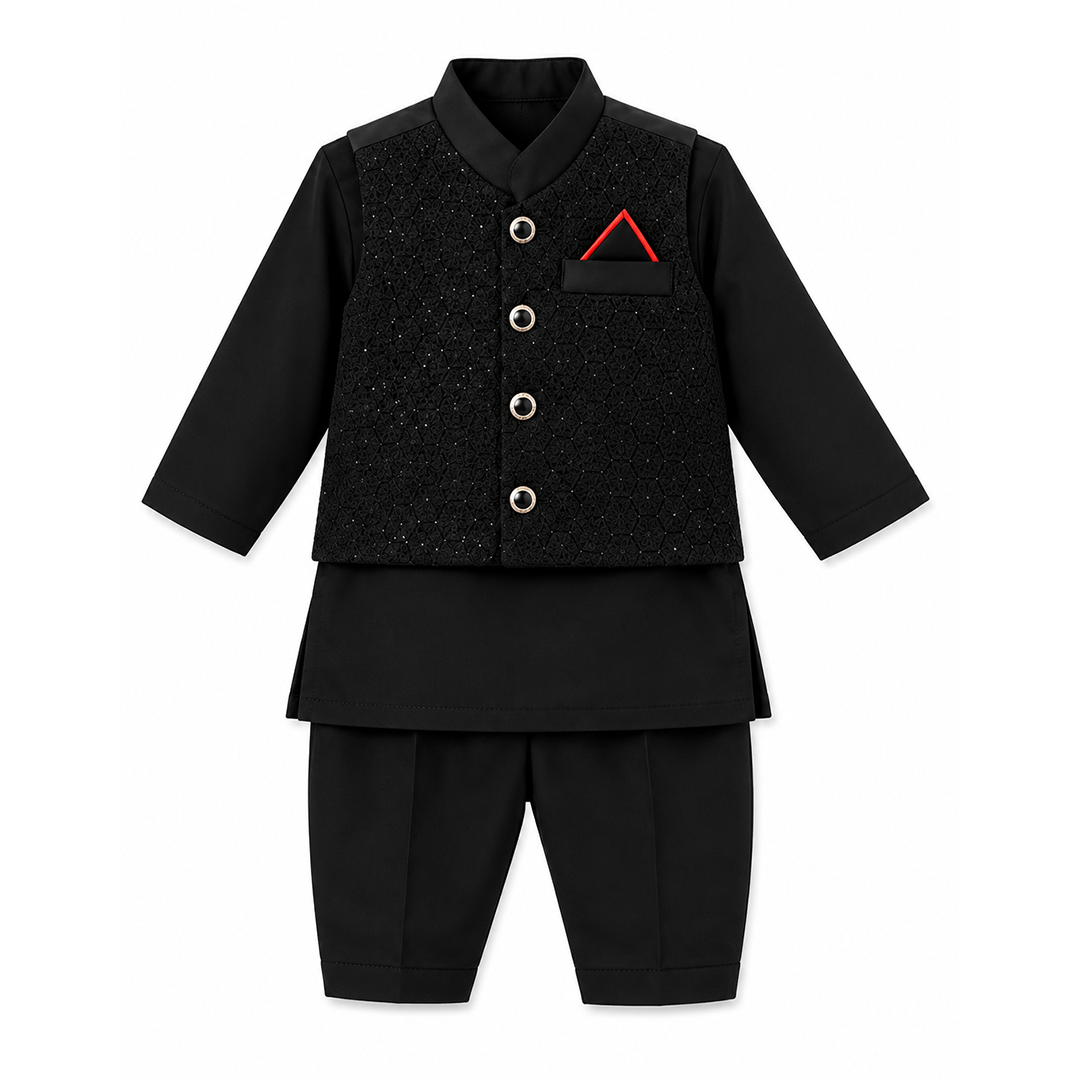Signature Kurta Set With Waist Coat