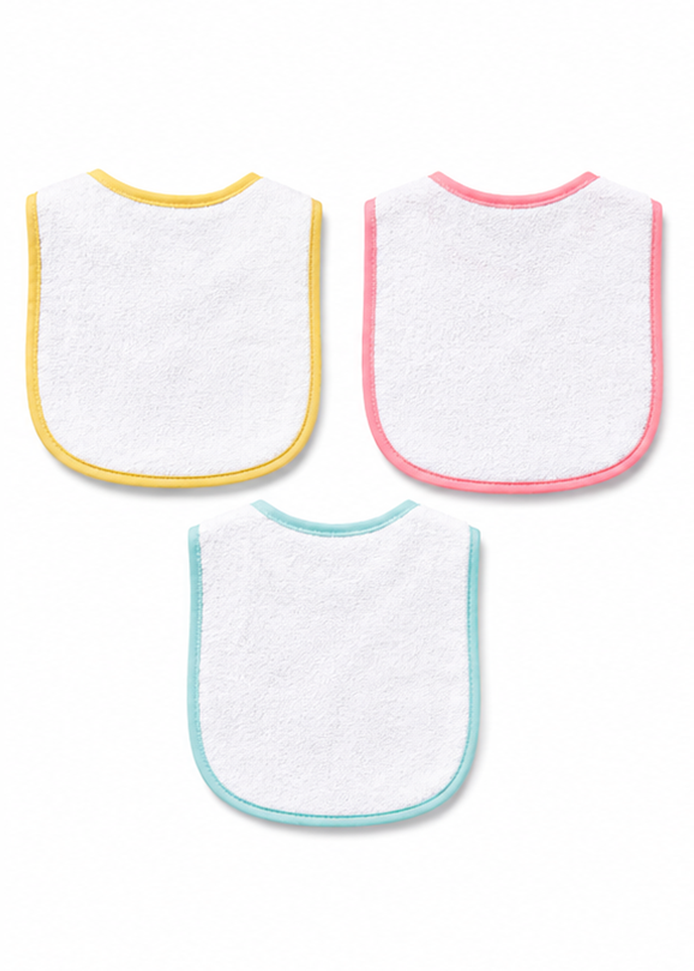 Smile All Day Hudson Baby 3 Piece Cotton Terry Bib Set