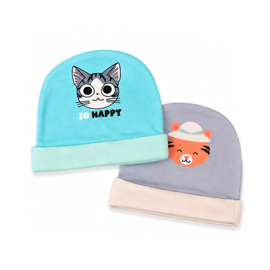 Pack of 2 Cotton Caps