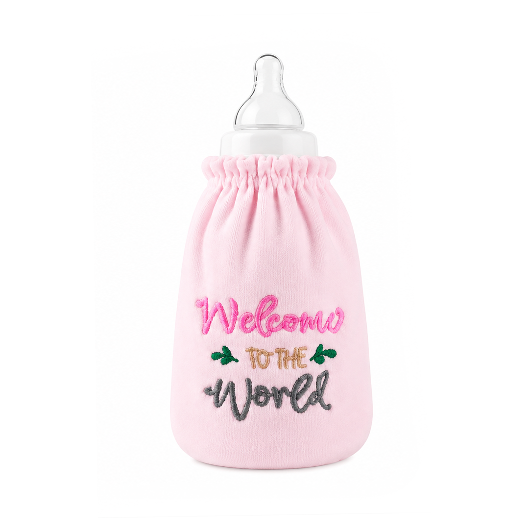 Welcome to the World Warm Feeder Cover Coloured