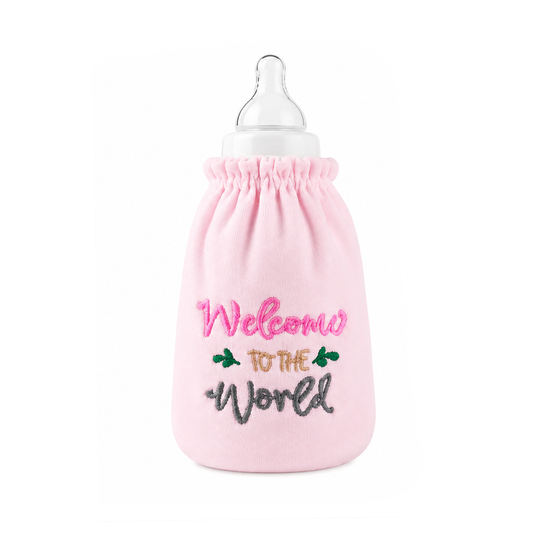 Welcome to the World Warm Feeder Cover Coloured