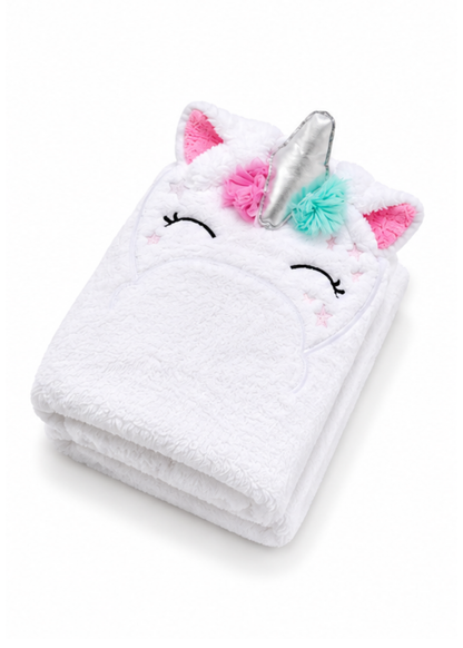 Unicorn Hooded Bath Towel