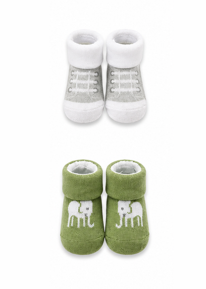 Wild Little One 5 Piece Bib & Socks Gift Set