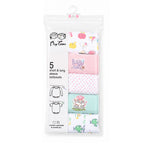 Five-piece half sleeve baby bodysuit set alternate view
