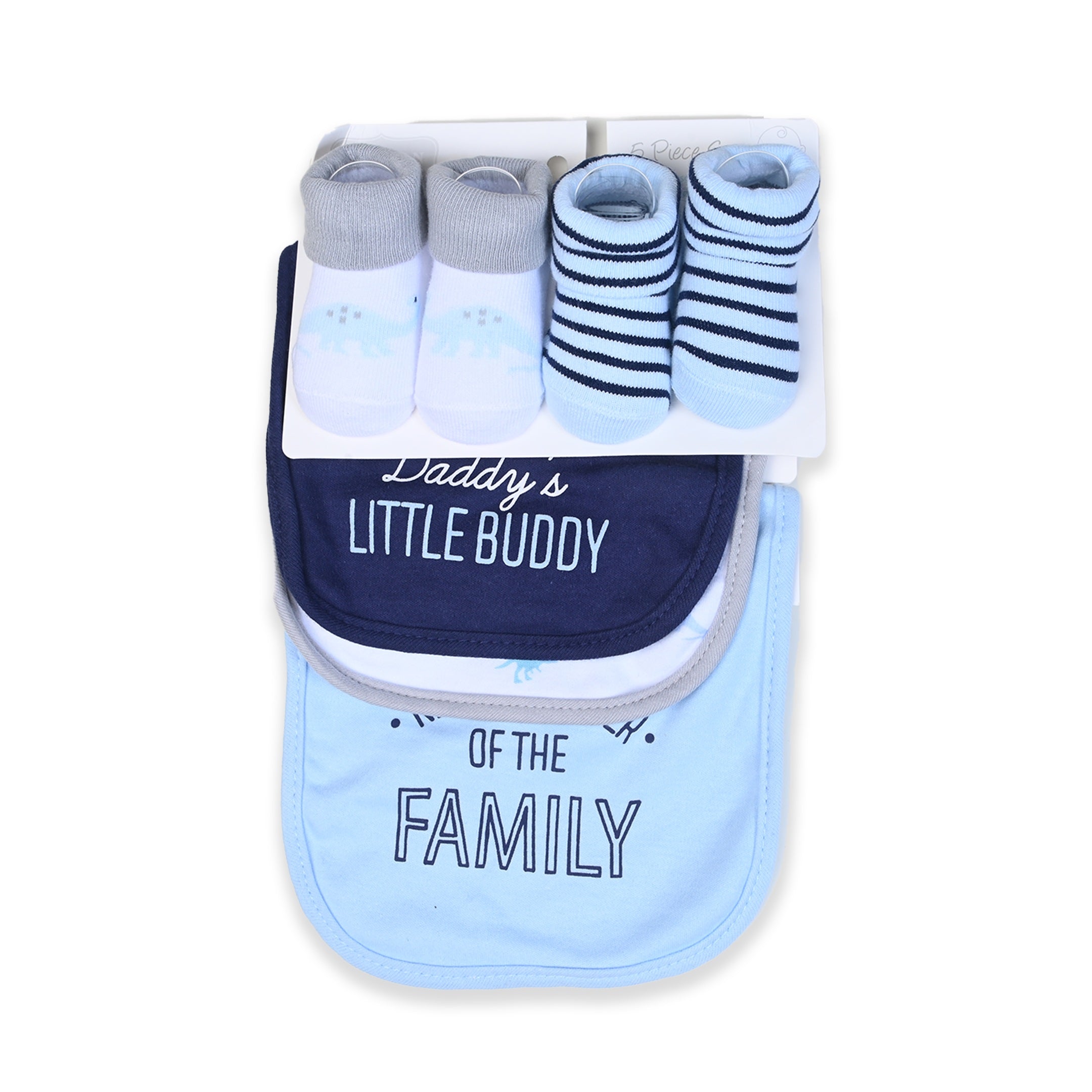 Buddy 5 Piece Bib Set With Booties